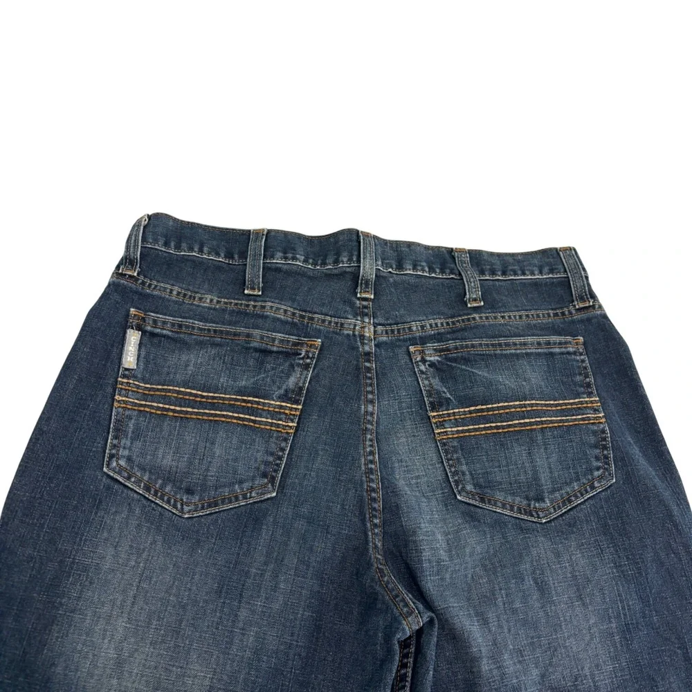 Cinch Up Straight Leg Blue Jeans Mens 33x34 Stretch Denim Long Tall Western
